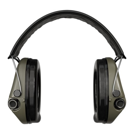 Casque anti-bruit Suprême Pro-X vert olive serre-tête cuir noir