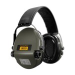 Casque anti-bruit Suprême Pro-X vert olive serre-tête cuir noir