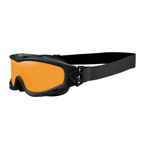 Masque de protection balistique Spear noir écrans fumé/incolore/orange