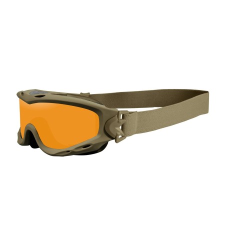 Masque de protection balistique Spear tan écrans fumé/incolore/orange