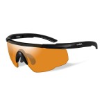 Lunettes de protection balistique Saber Advanced noir écrans fumé/incolore/orange