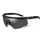 Lunettes de protection balistique Saber Advanced noir écrans fumé/incolore/orange