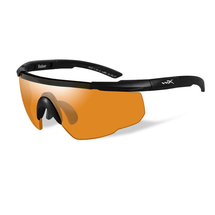 Lunettes de protection balistique Saber Advanced noir écran orange