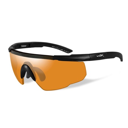 Lunettes de protection balistique Saber Advanced noir écrans fumé/orange/rouge