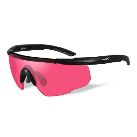 Lunettes de protection balistique Saber Advanced noir écrans fumé/orange/rouge