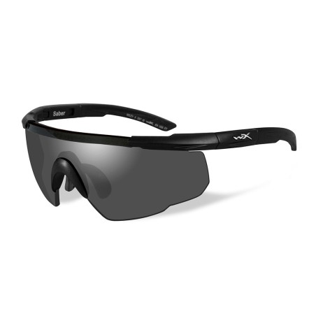 Lunettes de protection balistique Saber Advanced noir écrans fumé/orange/rouge