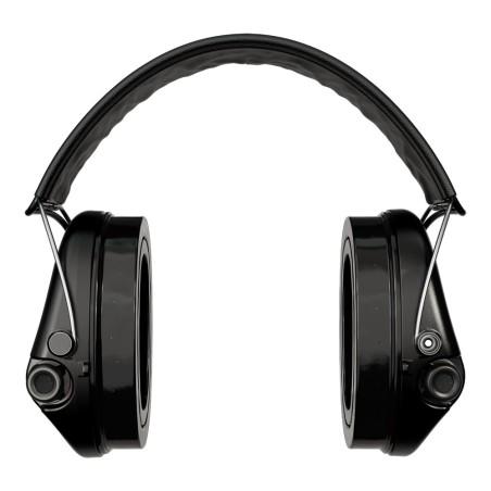 Casque anti-bruit Suprême Pro-X LED noir serre-tête cuir noir