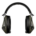 Casque anti-bruit Suprême Pro-X SLIM vert olive serre-tête cuir noir