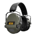 Casque anti-bruit Suprême Pro-X SFA vert olive serre-tête cuir noir