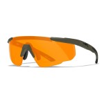 Lunettes de protection balistique Saber Advanced vert olive écrans fumé/incolore/orange