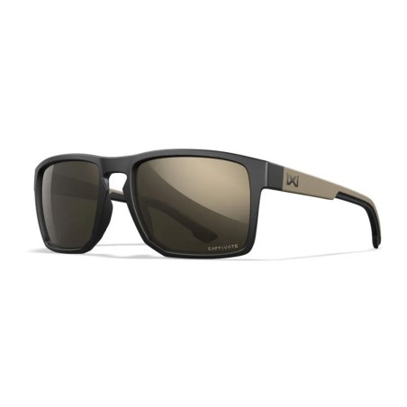 Lunettes de protection balistique Founder noir/tan verres tungsten mirror
