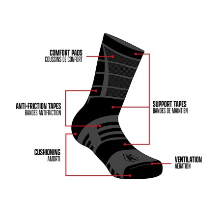 Chaussettes IMPACT 9" Winter vert olive
