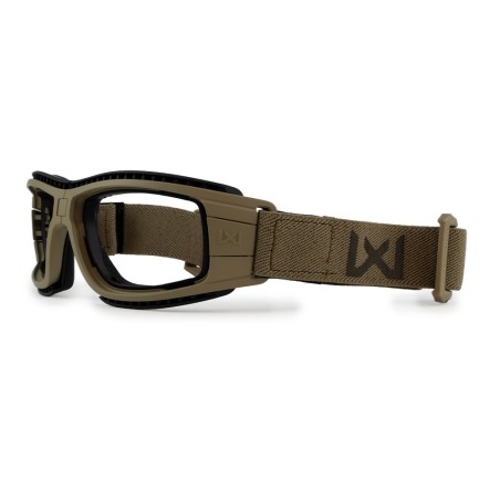 Masque de protection balistique pliable Lynx tan verres fumé/incolore