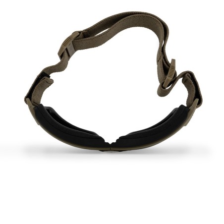 Masque de protection balistique pliable Lynx tan verres fumé/incolore