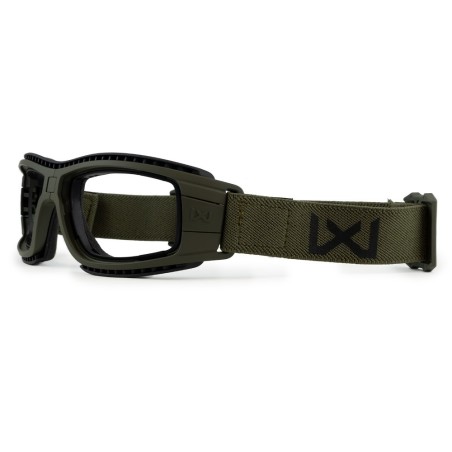 Masque de protection balistique pliable Lynx vert olive verres fumé/incolore