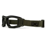 Masque de protection balistique pliable Lynx vert olive verres fumé/incolore