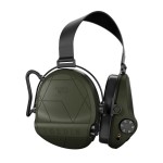 Casque anti-bruit Suprême T2 vert olive serre-nuque tissu noir