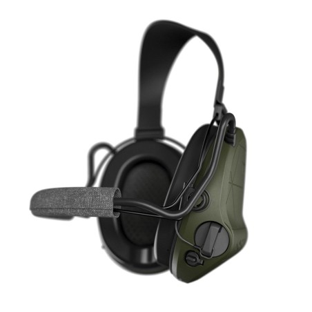 Casque anti-bruit Suprême T2 vert olive serre-nuque tissu noir