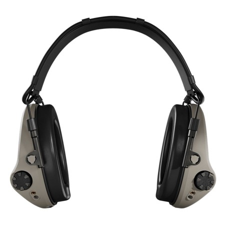 Casque anti-bruit Suprême T2 tan serre-tête tissu noir
