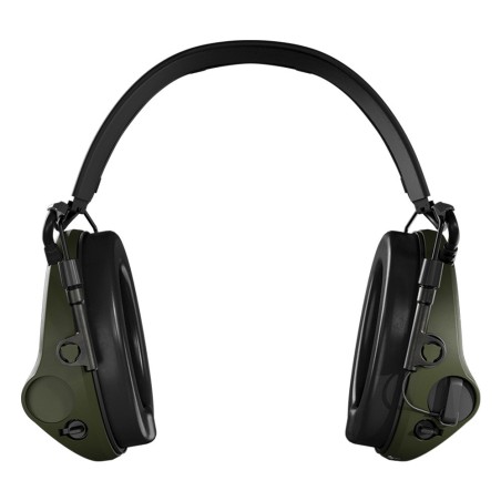 Casque anti-bruit Suprême T2 vert olive serre-tête cuir noir