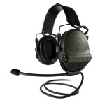 Casque anti-bruit Suprême T2 vert olive serre-tête cuir noir