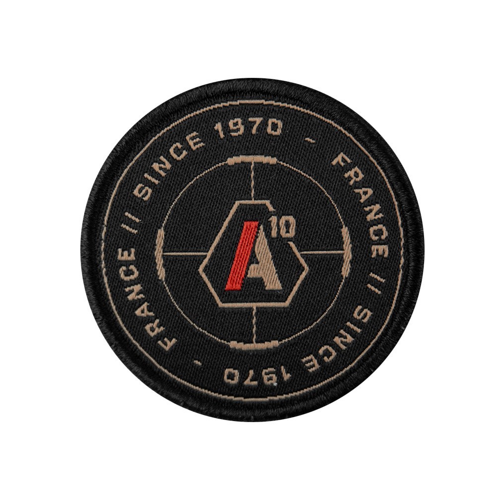 Patch SIGNATURE SINCE 1970 brodé tan/rouge