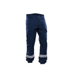 Pantalon Sécurité Privée Marine avec Bandes HV – GK SAFETEK®️
