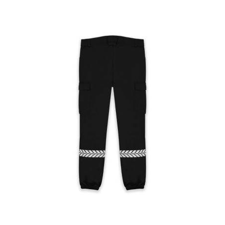 Pantalon Sécurité Privée noir avec bandes HV – GK SAFETEK®️