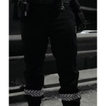 Pantalon Sécurité Privée noir avec bandes HV – GK SAFETEK®️