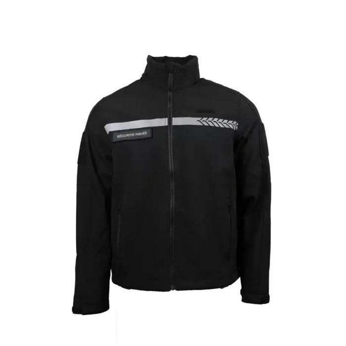 Softshell Sécurité Privée avec bandes HV – GK SAFETEK®️