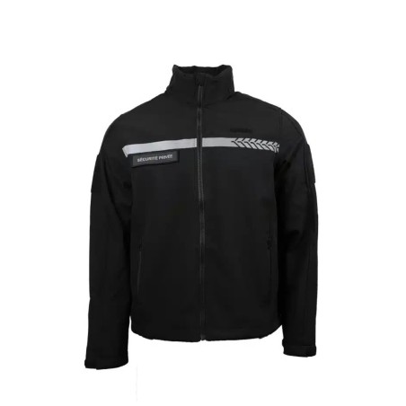 Softshell Sécurité Privée avec bandes HV – GK SAFETEK®️