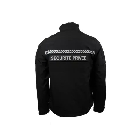 Softshell Sécurité Privée avec bandes HV – GK SAFETEK®️