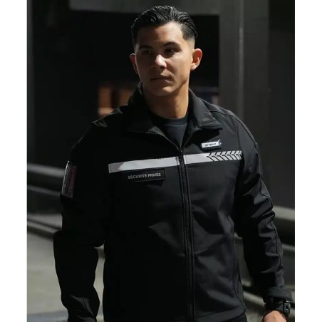 Softshell Sécurité Privée avec bandes HV – GK SAFETEK®️
