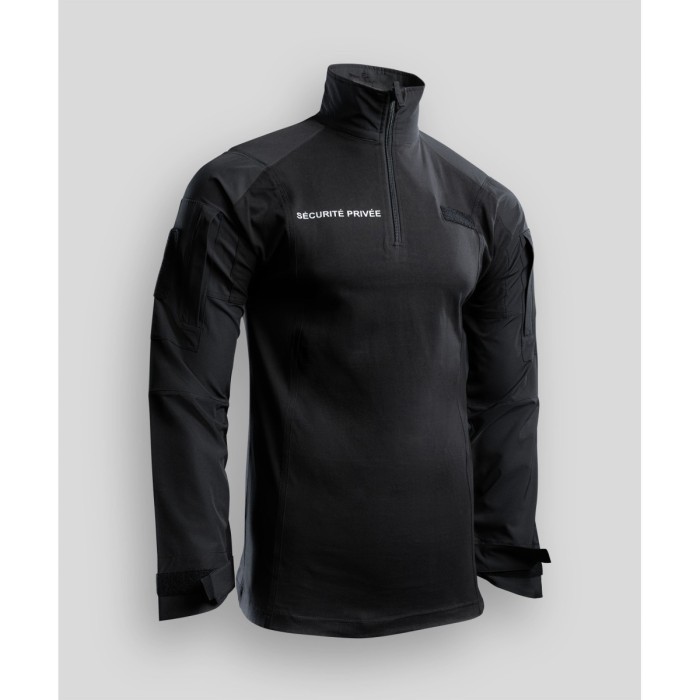 Chemise UBAS Manches Longues SECURITÉ PRIVÉE – Noir
