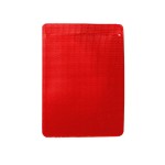 Support pour carte professionnelle avec velcro Rouge – Lot de 10