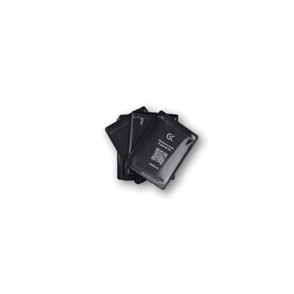 Support pour carte professionnelle avec velcro Noir – Lot de 10