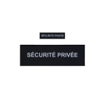 Pack Flaps “SECURITE PRIVEE” Noir HV (poitrine et dos) 3x12cm+10x30cm