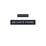Pack Flaps “SECURITE PRIVEE” Noir HV (poitrine et dos) 3x12cm + 5x27cm