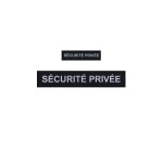 Pack Flaps “SECURITE PRIVEE” Noir HV (poitrine et dos) 3x12cm + 5x27cm
