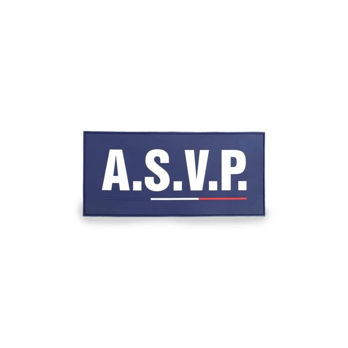 Flap Gomme “ASVP” Velcro 28×13 cm – GK