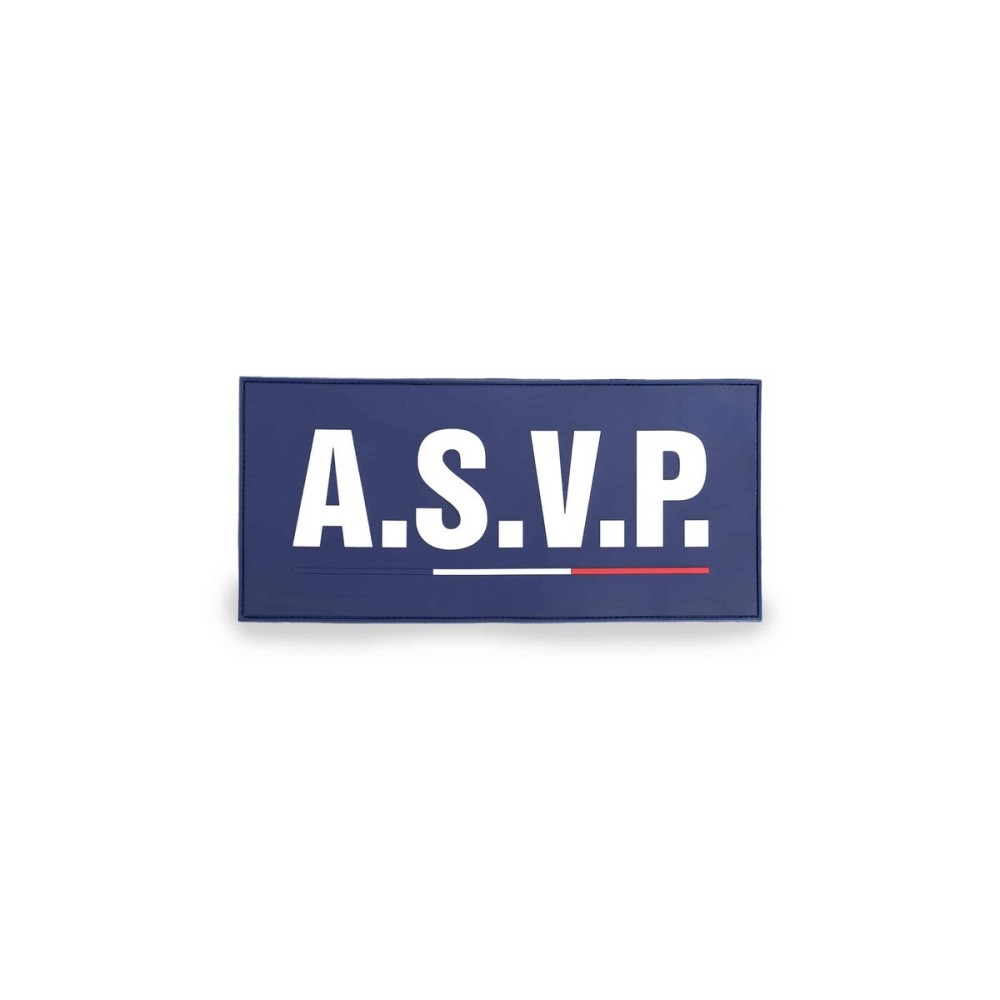 Flap Gomme “ASVP” Velcro 28×13 cm – GK
