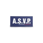 Flap Gomme “ASVP” Velcro 28×13 cm – GK