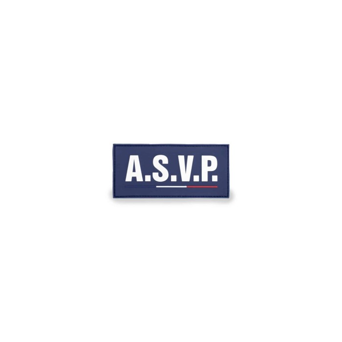 Flap Gomme “ASVP” Velcro 13×6 cm – GK