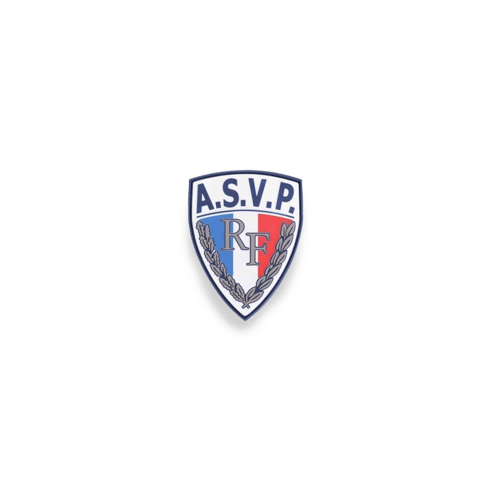 Écusson gomme A.S.V.P sur velcro