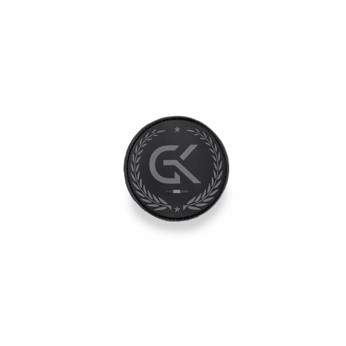 Écusson basse visibilité GK en gomme noir