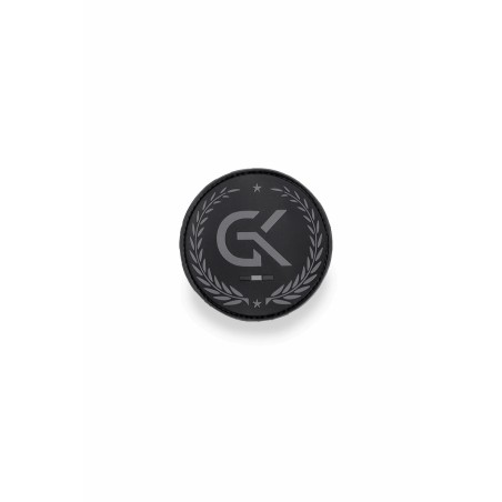 Écusson basse visibilité GK en gomme noir