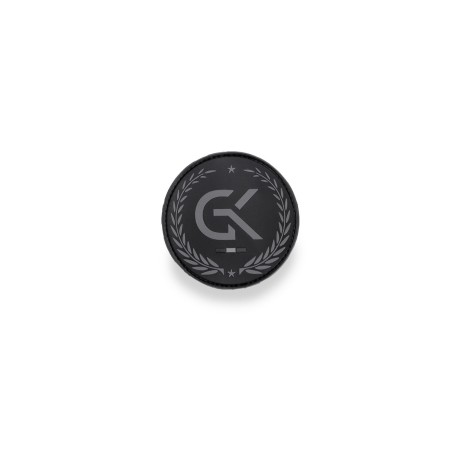 Écusson basse visibilité GK en gomme noir