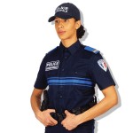 Chemise marine manches courtes police municipale