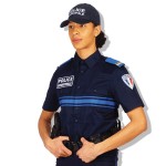 Chemise marine manches courtes police municipale
