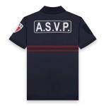 Polo ASVP Manches Courtes Zippé Maille Respirante